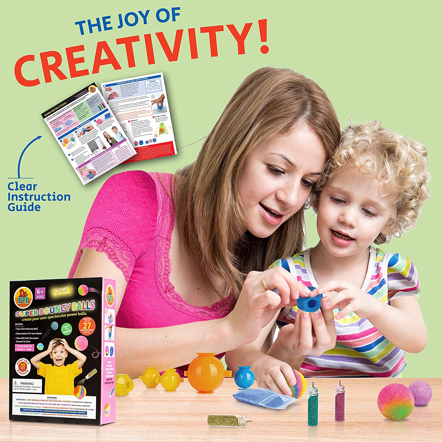 Create Your Own Bouncy Balls Kit – Creative Activity for Kids